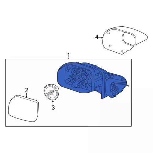 Genuine Ford Mirror Assembly NZ6Z-17683-K