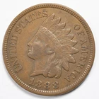 1888 Indian Head Penny Cent Very Fine (VF)