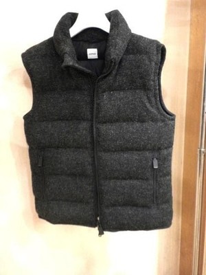 ASPESI Jacket Mens Italy Harris Tweed Down Vest S Limited Edition 
