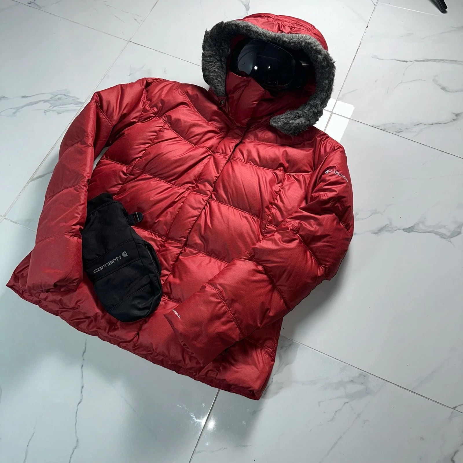 Columbia Sportswear Company Omni-Shield Puffer Jacket Red XL
