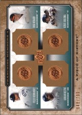 2008 UD A Piece of History Franchise Quad #12 Felix Hernandez Adrian Beltre /799