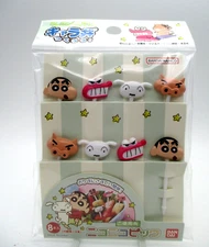 shinchan  Nikoniko Food Picks pick for Lunch Box Bento 8pcs