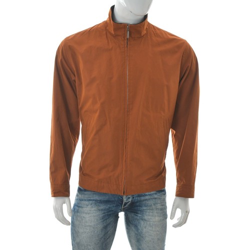 Bugatti Men's Full Zip Blouson Kunde Jacket Regular Size 50 Brown Authentic - Picture 2 of 7