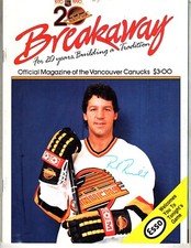 1989 - Los Angeles Kings [Gretzky] vs Vancouver Canucks NHL program