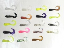 2" CURL TWISTER TAIL GRUBS 25 Pack Nimrod's Tackle - Made in USA You Pick Color