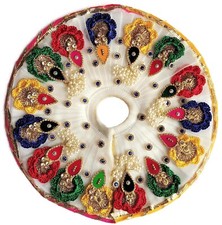 Laddu Gopal Kanha ji God Designer Dress Poshak White Size 1 US