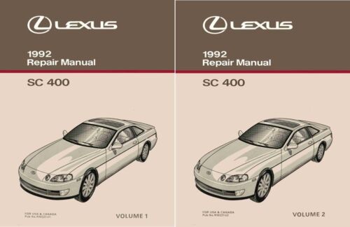 1992 Lexus SC 400 Shop Service Repair Manual - Picture 1 of 1