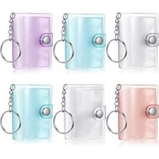 Paquete de 6 mini  lbumes de fotos con llavero para aniversario de cumplea os