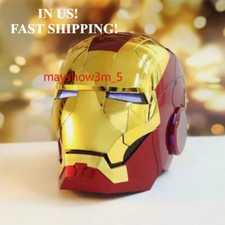 IN US Iron Man MK5 Helmet 1:1 Wearable Voice-control Mask Cosplay Props Gift