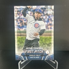 2024 Topps Series 2 MYKE TOWERS Wrigley Field Cubs First Pitch Insert #FP-2