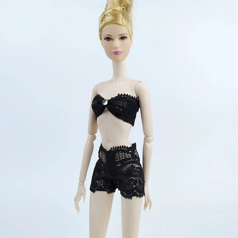 3 juegos de ropa interior de encaje suave para 11,5 pulgadas Bragas bragas sujetador muñeca 1/6 para Blyth Foto 3 de 4