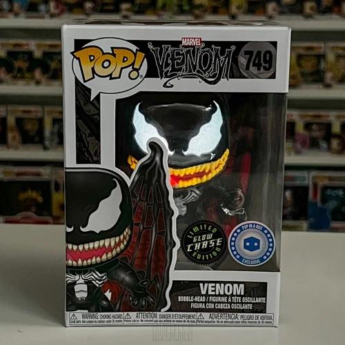 Funko Pop Marvel Venom Winged Pop In A Box Glow Chase Eddie Brock Symbiote 49