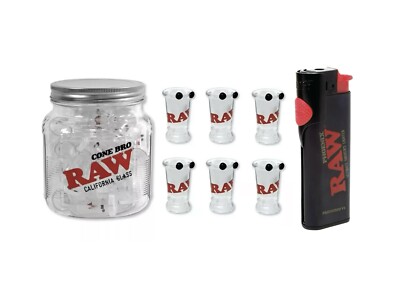 RAW cone BRO california glass tip holder + raw PHOENIX ULTIMATE SMOKERS LIGHTER