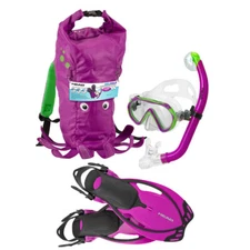 Brand New Mares Junior Mask + Snorkel + Fins Set (4-9 yrs) / Sea Pals Octopus