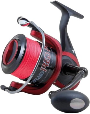  Sea Fishing Reel  BRAID FITTED Lineaeffe MK2 Red Power Beach Surf Reel 
