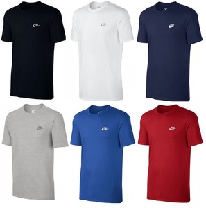 grey and blue nike shirt