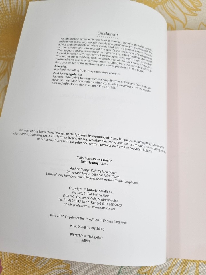 Healthy Juices Dr. D. Pamplona Roger Safeliz Hardcover