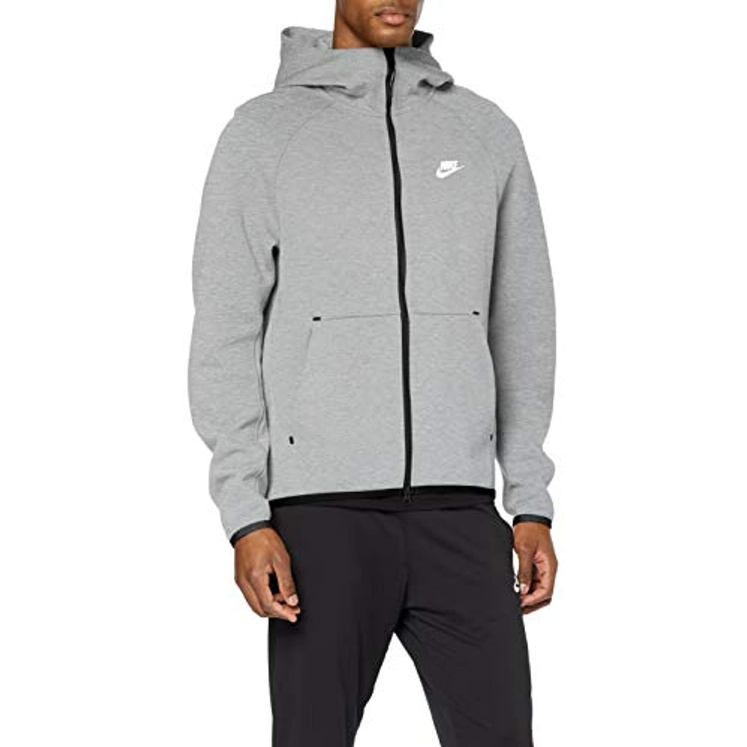 dark grey nike tech fleece hoodie