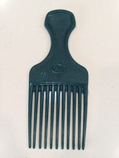 Goody USA Hair Pick Plastic Green Crocodile Textured 6.5 Lift Comb USA Vintage