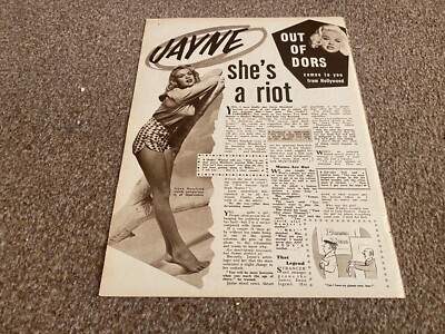 PCTBK2 PICTUREGOER ARTICLE & PICTURE. DIANA DORS - JAYNE MANSFIELD