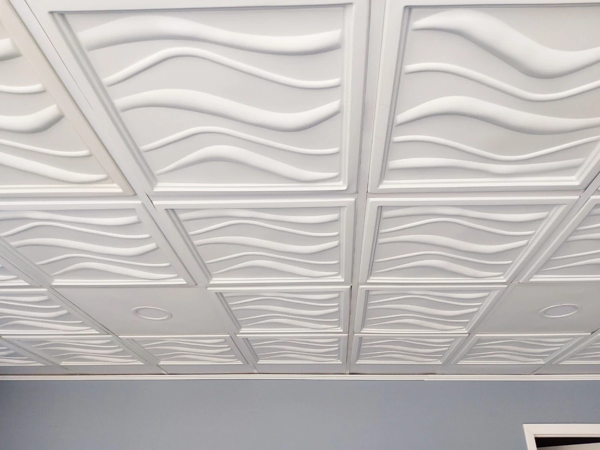 Pvc Ceiling Tiles Wave