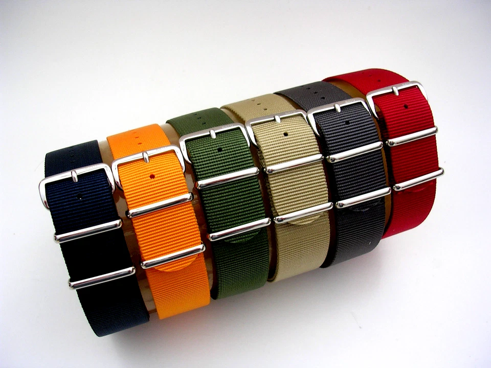 OTAN ® Correa Reloj Correa G10 Nylon Militar RAF Puntada Bond Repuesto IW SUISSE Foto 2 de 4