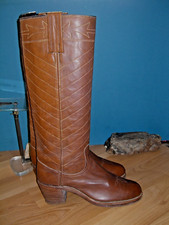 Vintage 1970's Frye Black Label Campus Boots US wms 7 1/2 B