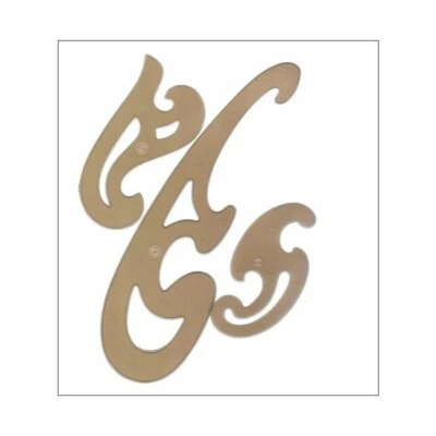 Schablone - Burmester Kurvenschablone K13, K23, K33 3er Satz groß Koh I Noor