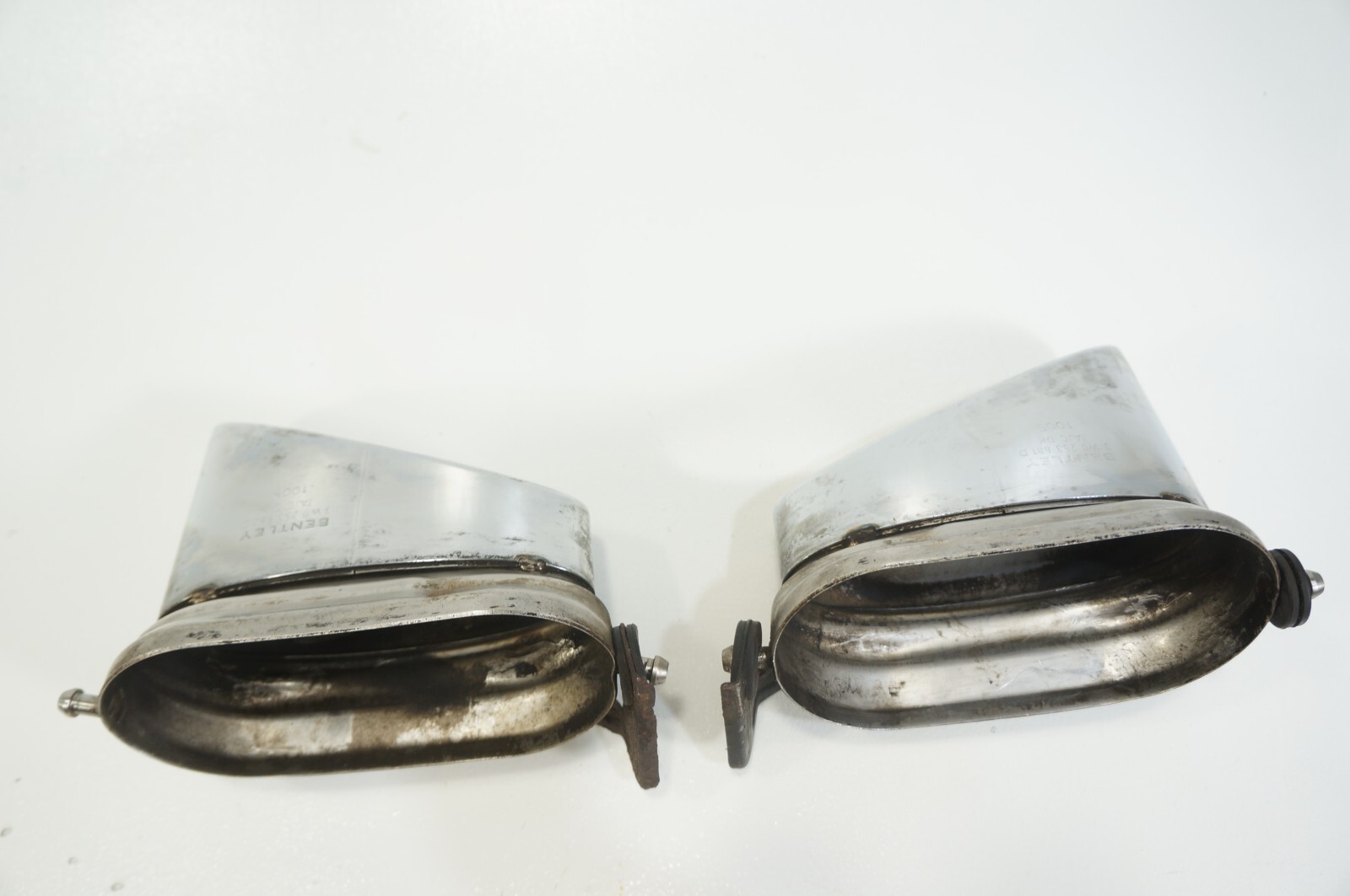 Oem Bentley Flying Spur GT GTC Exhaust Muffler Tips Left and Right Set