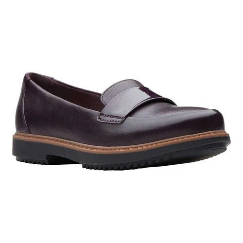 NUOVI MOCASSINI DÉCOLLETÉ CLARKS PELLE VIOLA COMFORT ZEPPA MISURA 8 W LARGHI