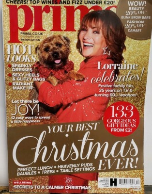 Prima Dec 2019 Your Best Christmas Ever Lorraine Kelly FREE SHIPPING CB