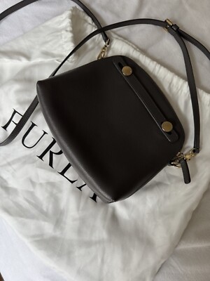 Furla crossbody bag Tasche grau gold Umhängetasche 