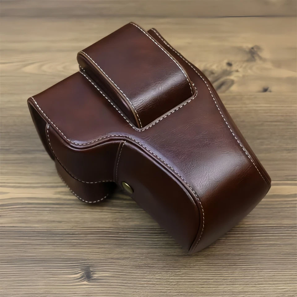 Funda de cuero para cámara Canon EOS 200D Canon 200DII estuche rígido resistente al desgaste Foto 4 de 4