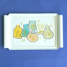 Vintage Roerig Pfizer Plastic White Tray Rx Drug Pill Pharmaceutical Mid Century
