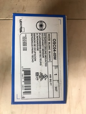 New Leviton Osc04 I0w Ceiling Mount Occupancy Sensor Pir 360