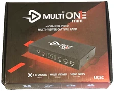 UCEC MultiOne Mini 4 Channel Video Multi-Viewer Capture Card 1080P 60FPS NEW