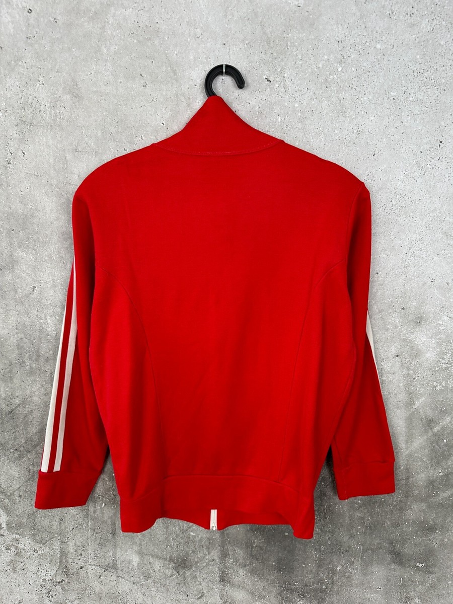 VINTAGE ADIDAS 1970s RED TRACK TOP JACKET OLYMPIC GAMES MADE VINTAGE ADIDAS 1970s RED TRACK TOP JACKET OLYMPIC GAMES MADE