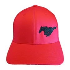 Ford Mustang Pony Logo Side Panel Engraved Flexfit Yuooong Hat Cap S-M