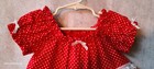 Girls Size 2-3  Red Blue Nautical Theme Summer Peasant Style Dress Lace & Bows — photo 4
