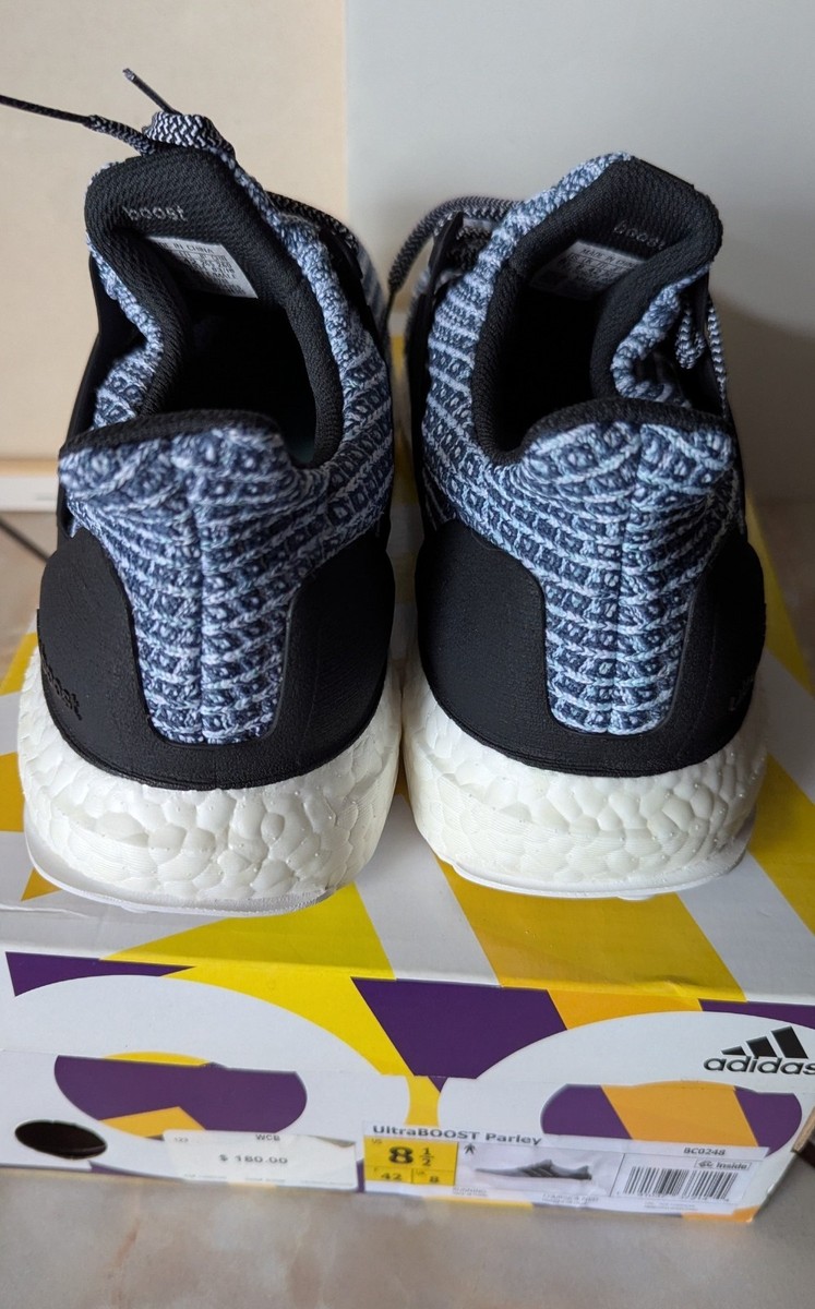Adidas Ultra Boost 4.0 Parley Sneakers Carbon Blue Size 8.5 Mens BC0248