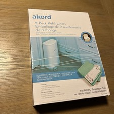 Janibell Akord Slim Diaper Pail Refill Liners, 2 Count, Scented