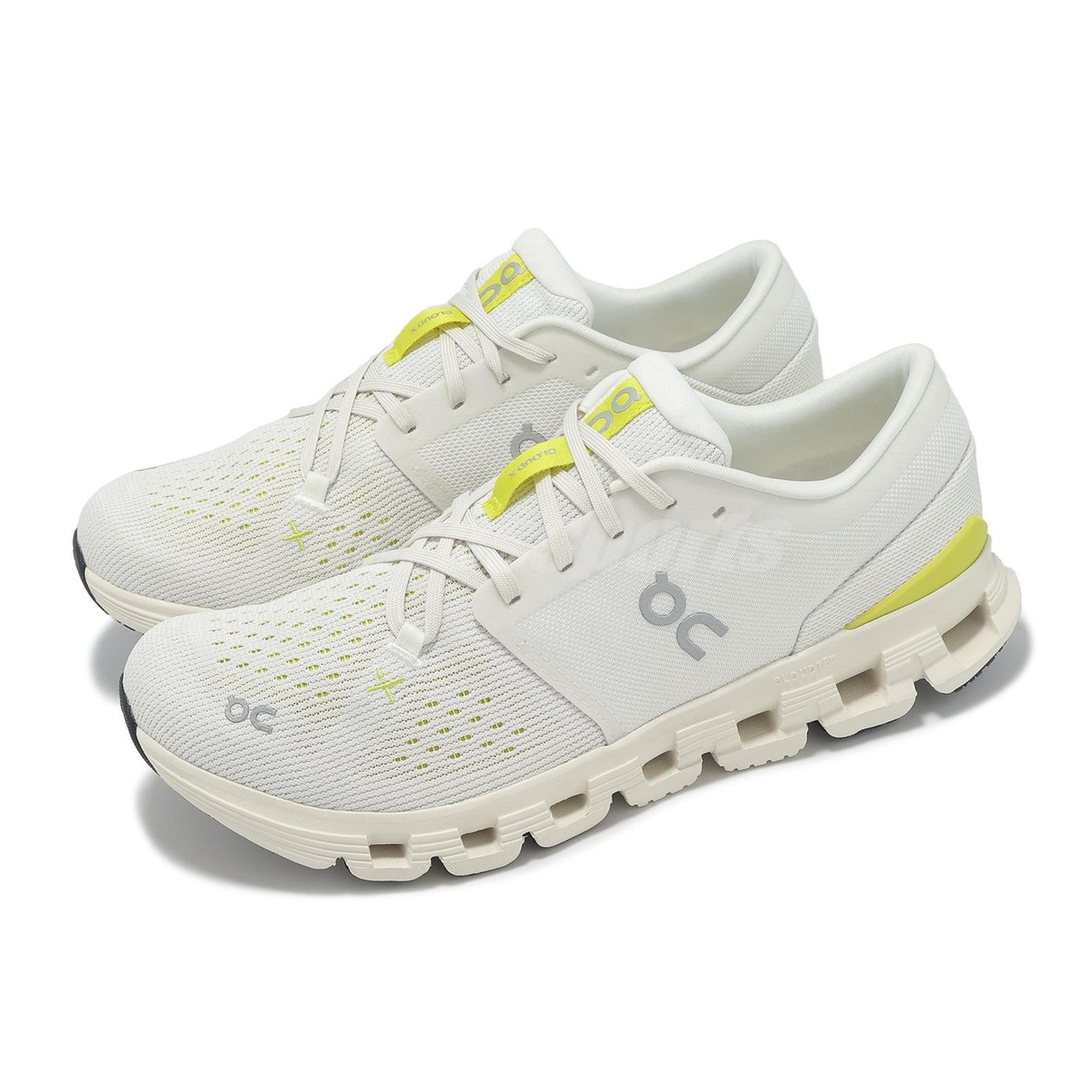 On Running Cloud X 4 Ivory Lime Men Runner Road Running  display picture 1