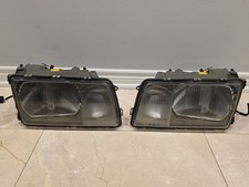 Mercedes Benz W126 560 380 SEL SE SD SDL EURO Headlights Pair Genuine BOSCH OEM