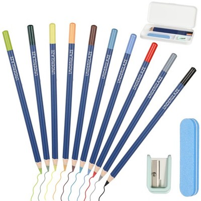 10Pcs Underglaze Pencils Water-Based Underglaze Pencil Set Under Glaze