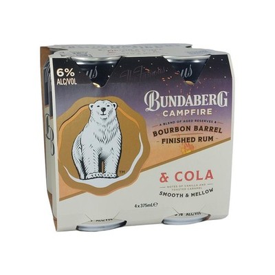 Bundaberg Campfire Rum & Cola Can 6.0 % vol.