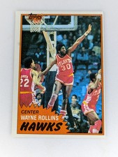1981-82 Topps #E71 Wayne Rollins Atlanta Hawks Card
