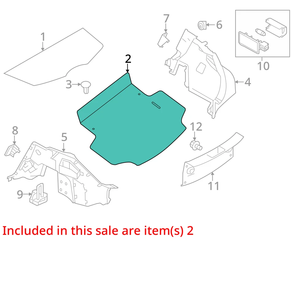 Fits 2018 - 2024 NISSAN LEAF Rear Spare Tire Liner Cover Panel 849085SA0A OEM - Image 4 of 4