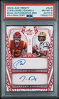 2024 Leaf Trinity Double Signed Auto Jayden Daniels & Caleb Williams 9/10 PSA