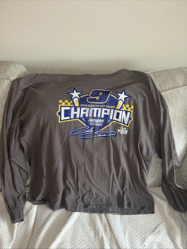 Chase Elliott 2020 NASCAR Champion Championship Long Sleeve Shirt Hendrick Napa
