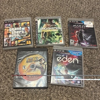 Lot Of Sony Playstation Three Games PS3 5 Games GTA Ninja Gaiden Uncharted More